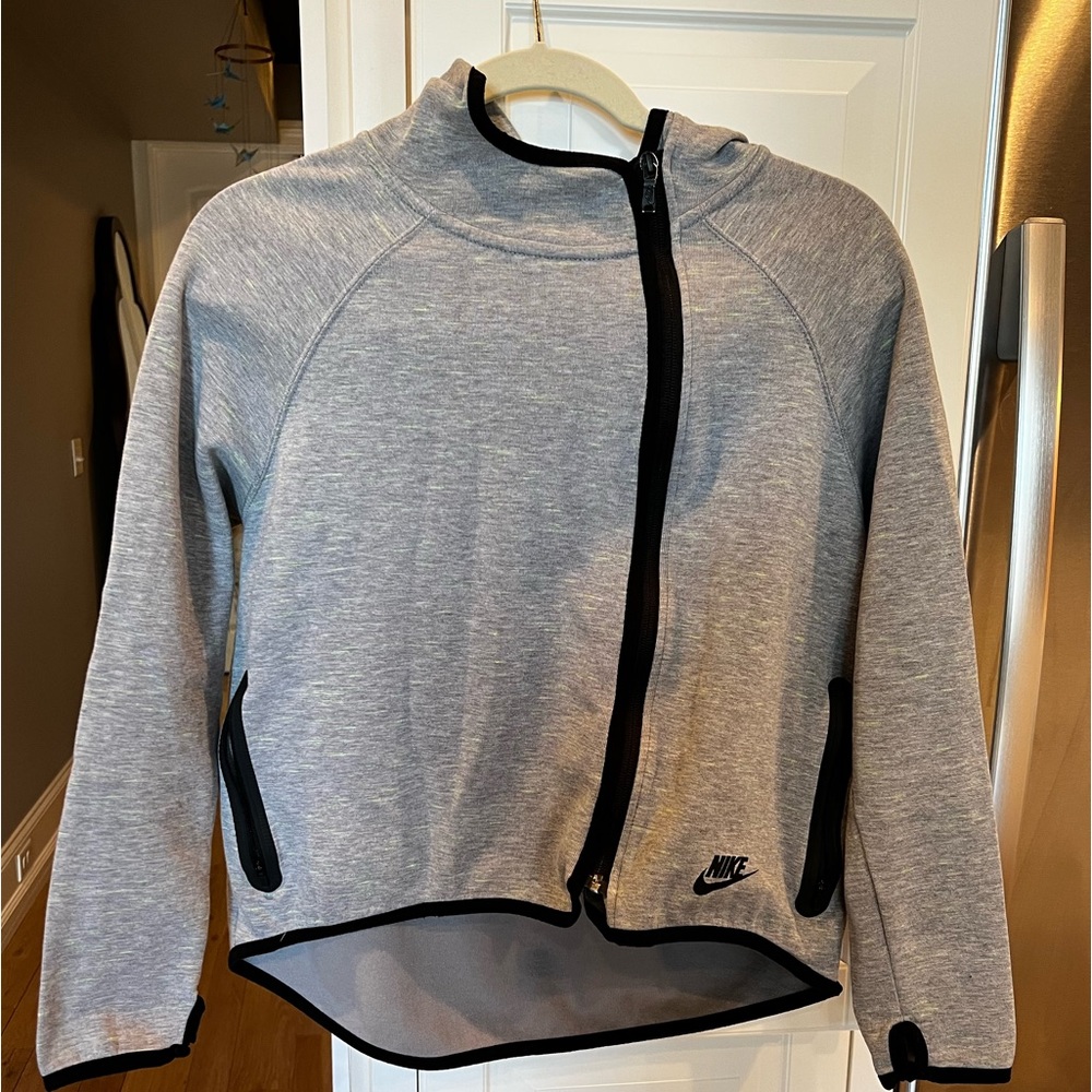 Nike zip up hoodie size XL grey